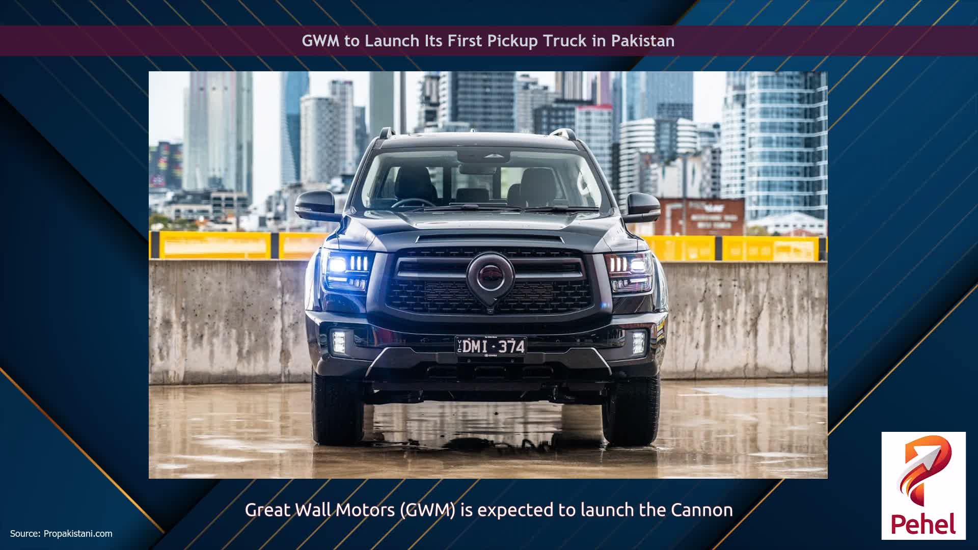 GWM to Launch Its First Pickup Truck in Pakistan