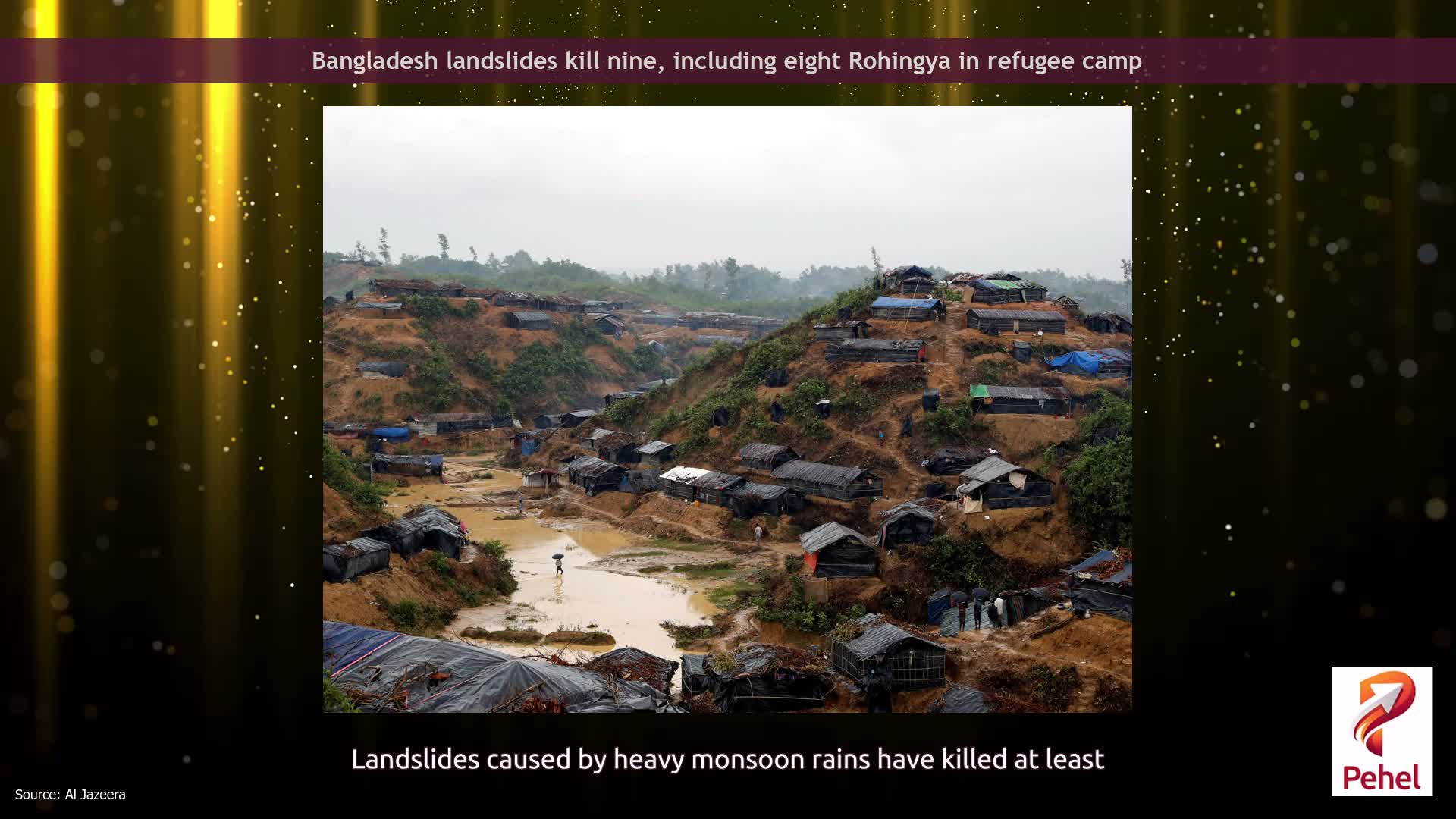 Bangladesh landslides kill nine, including eight Rohingya in refugee camp