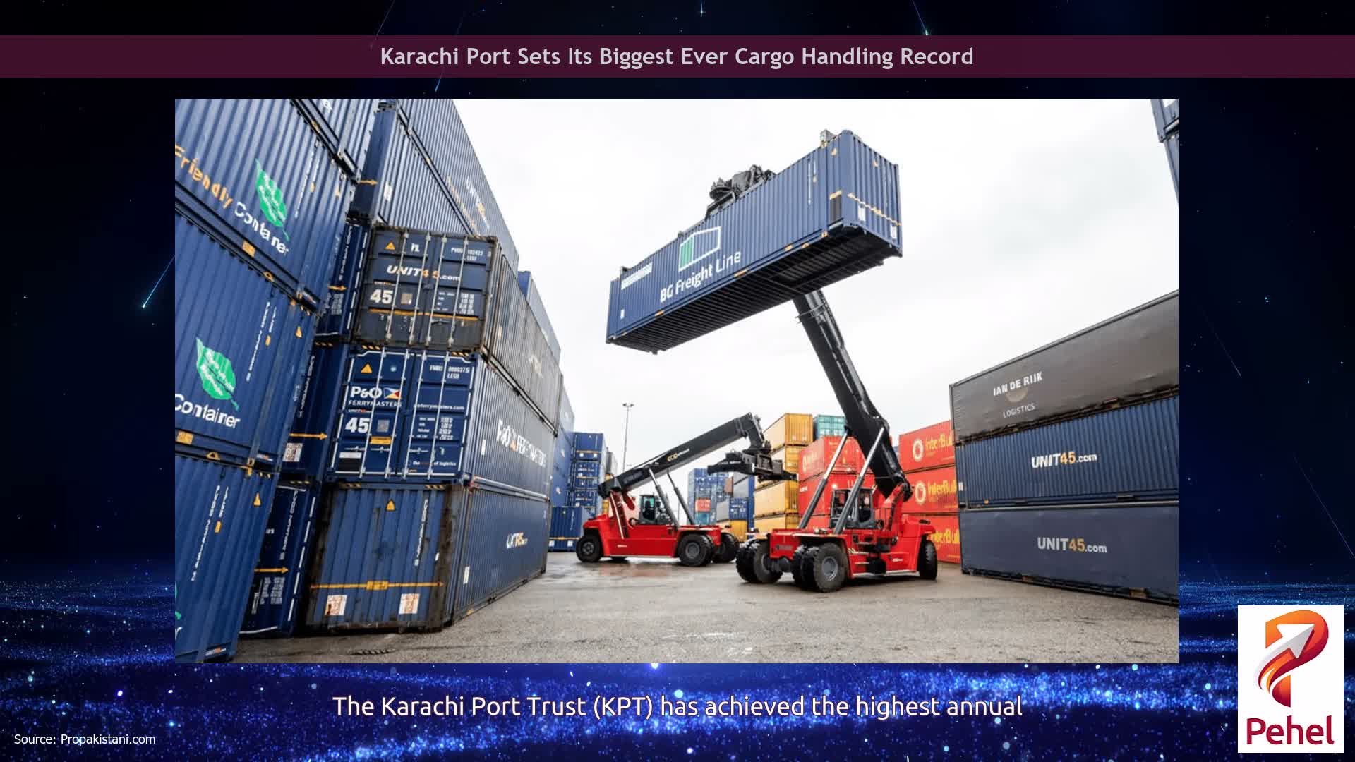 Karachi Port Sets Its Biggest Ever Cargo Handling Record