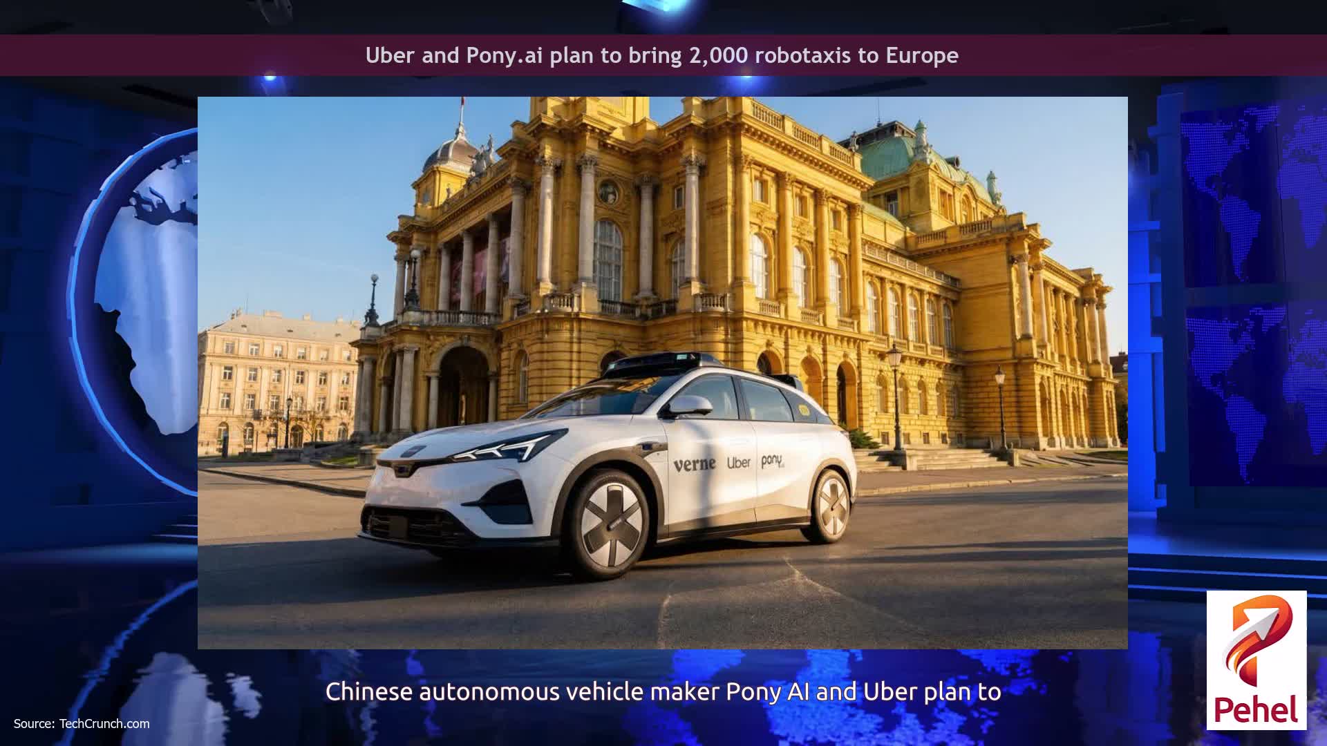 Uber and Pony.ai plan to bring 2,000 robotaxis to Europe