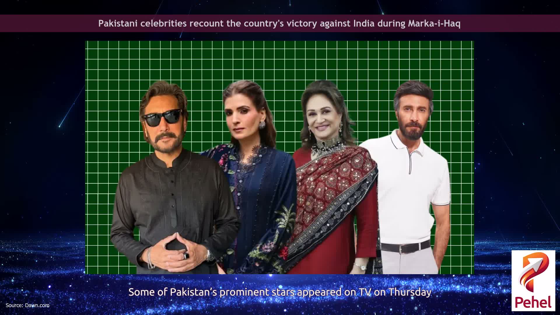 Pakistani celebrities recount the country's victory against India during Marka-i-Haq
