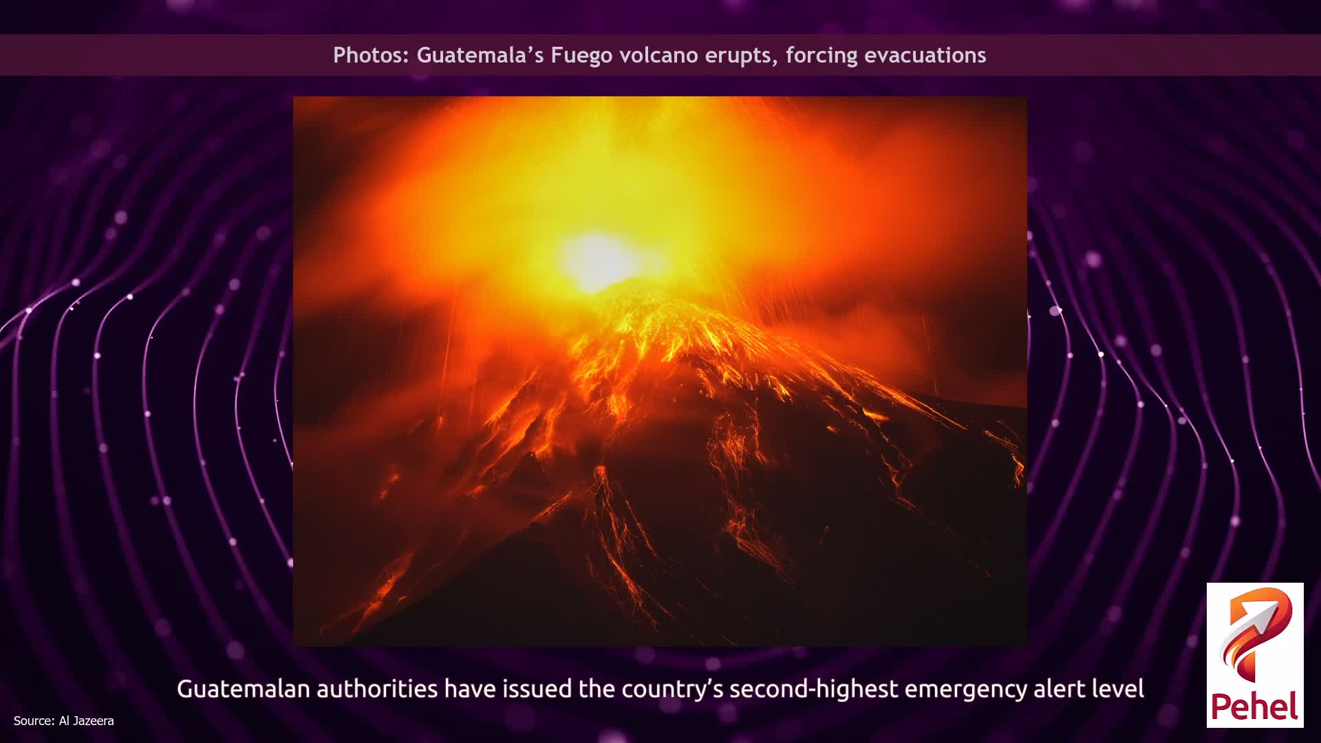Photos: Guatemala’s Fuego volcano erupts, forcing evacuations