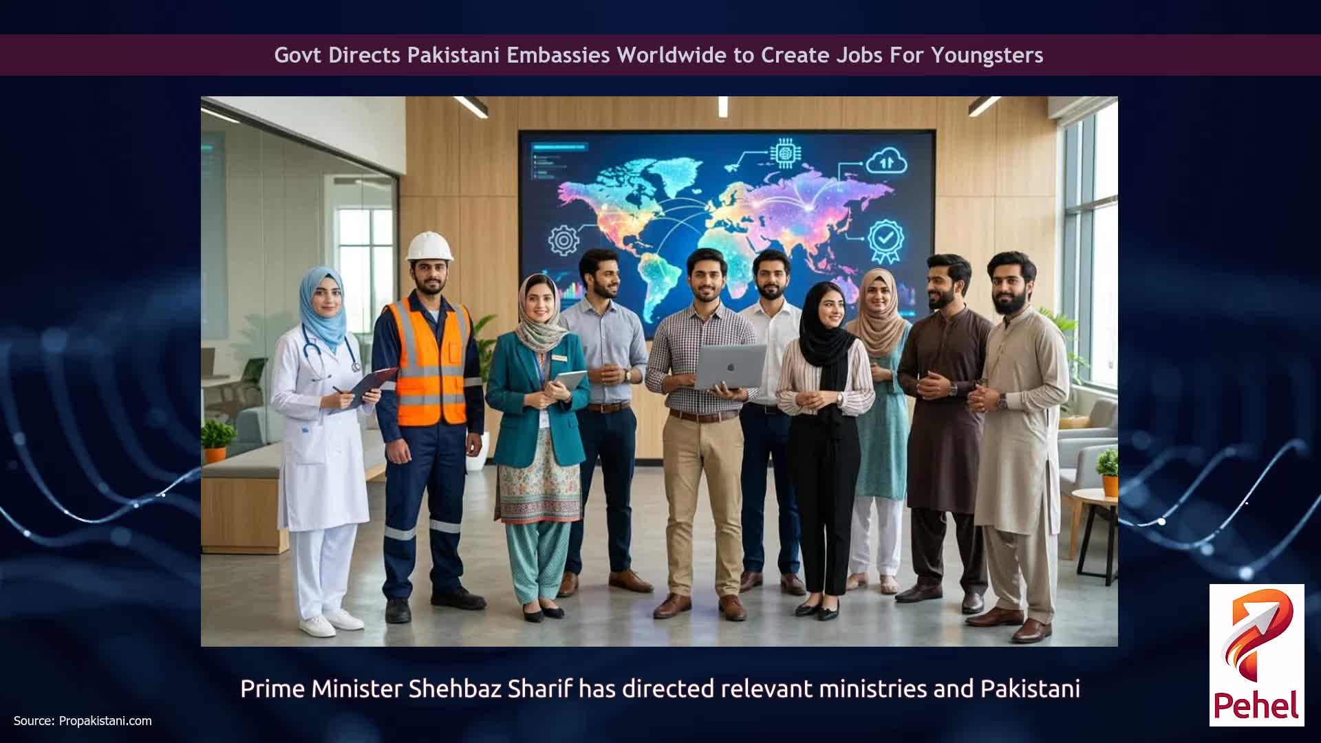 Govt Directs Pakistani Embassies Worldwide to Create Jobs For Youngsters