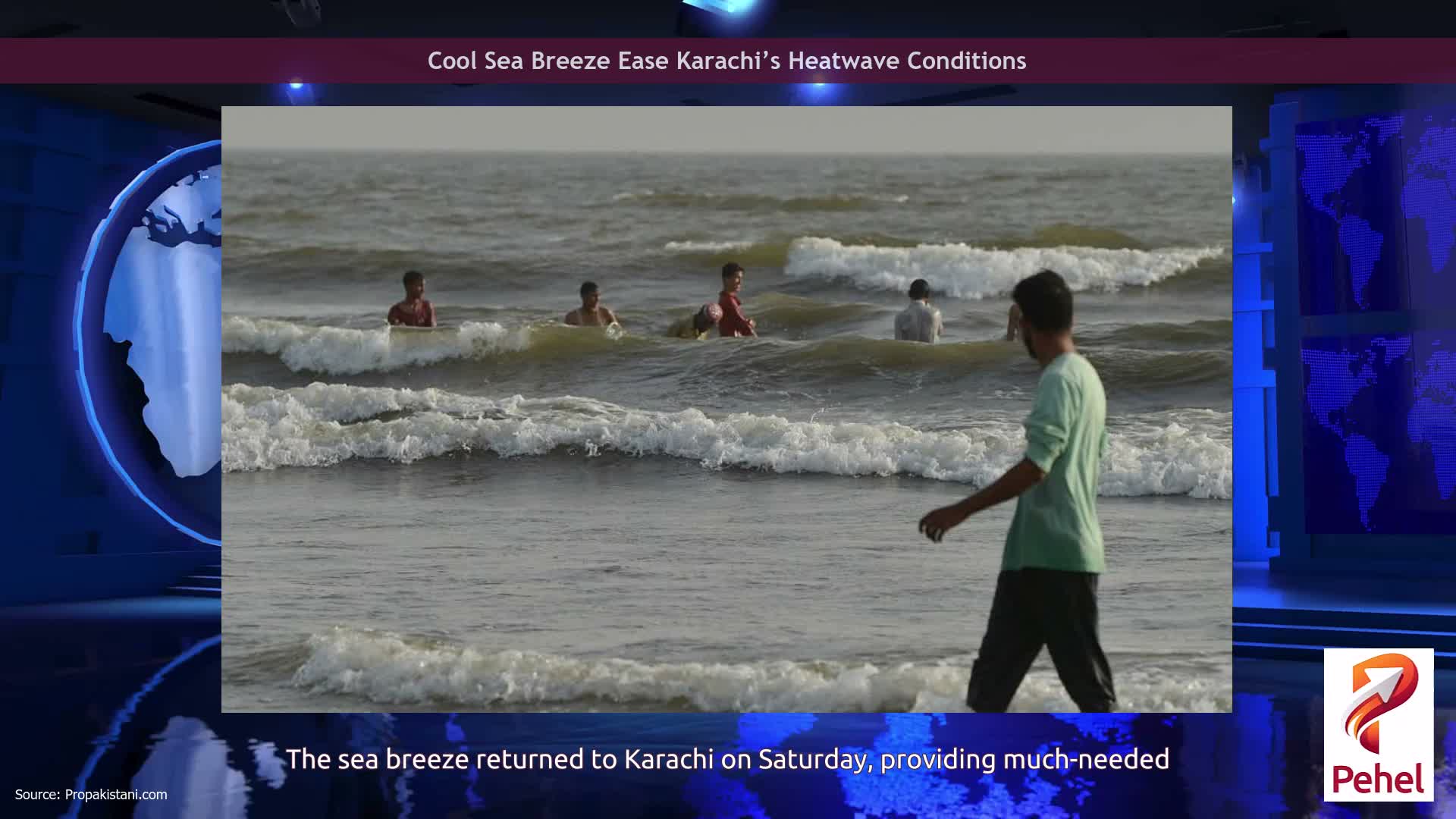 Cool Sea Breeze Ease Karachi’s Heatwave Conditions