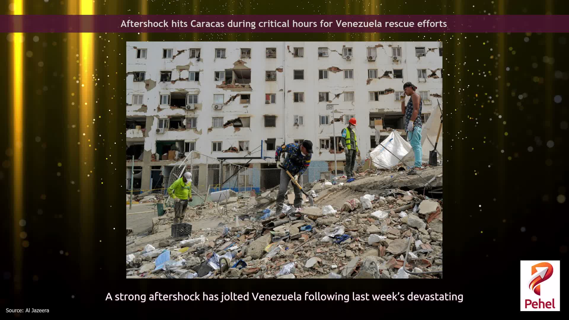 Aftershock hits Caracas during critical hours for Venezuela rescue efforts