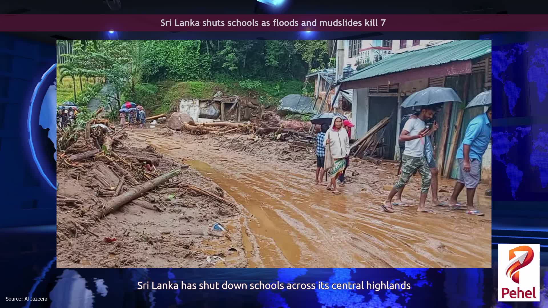 Sri Lanka shuts schools as floods and mudslides kill 7