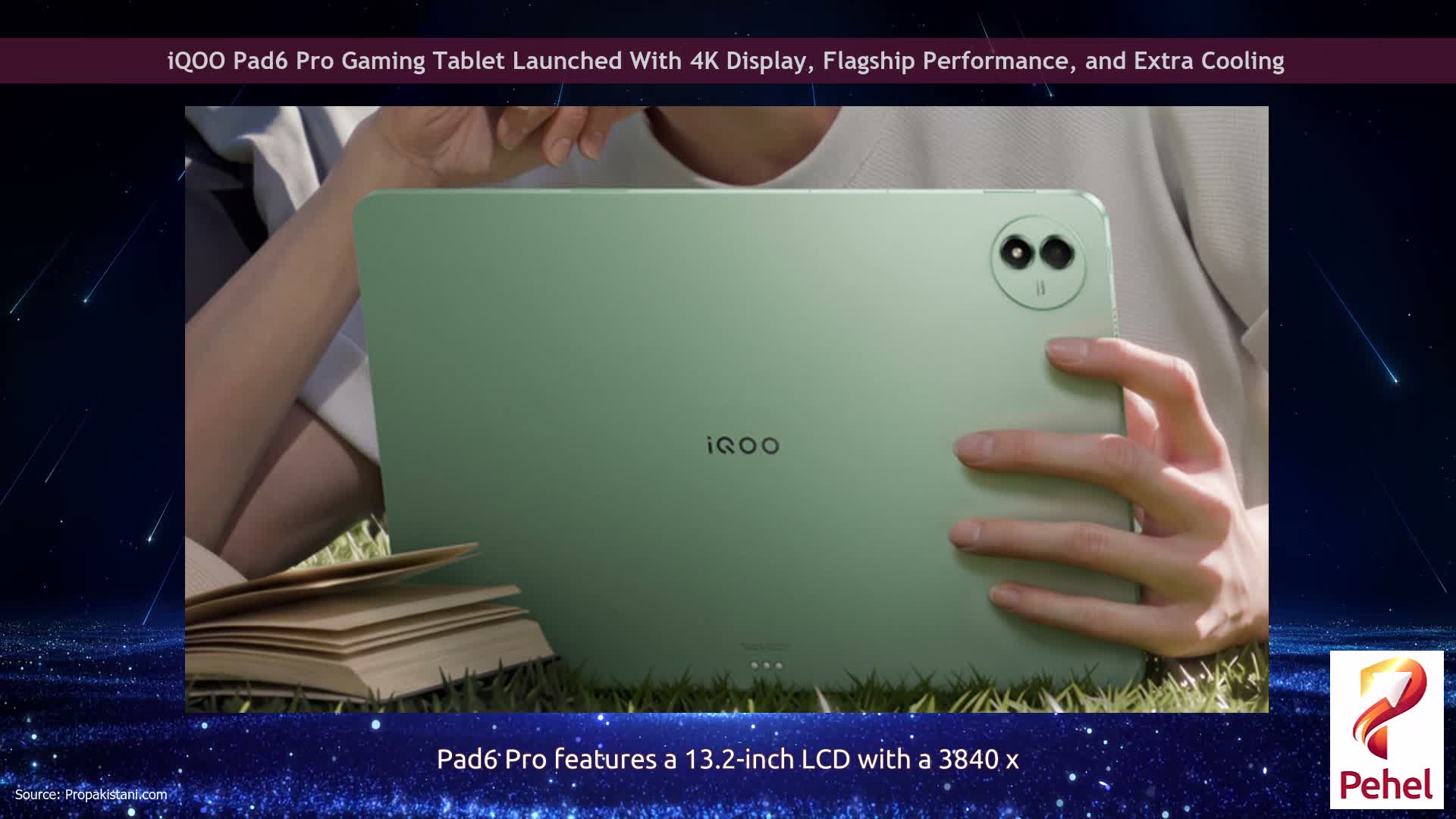 iQOO Pad6 Pro Gaming Tablet Launched With 4K Display, Flagship Performance, and Extra Cooling