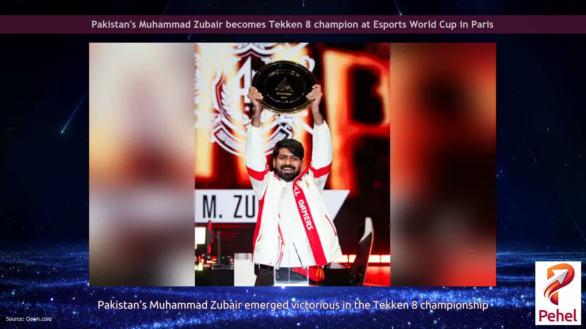 Pakistan's Muhammad Zubair becomes Tekken 8 champion at Esports World Cup in Paris