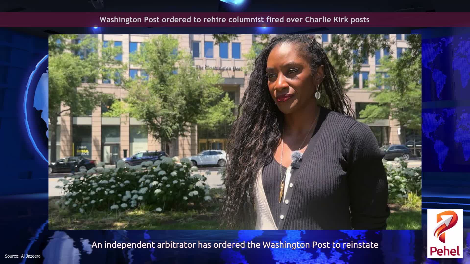 Washington Post ordered to rehire columnist fired over Charlie Kirk posts