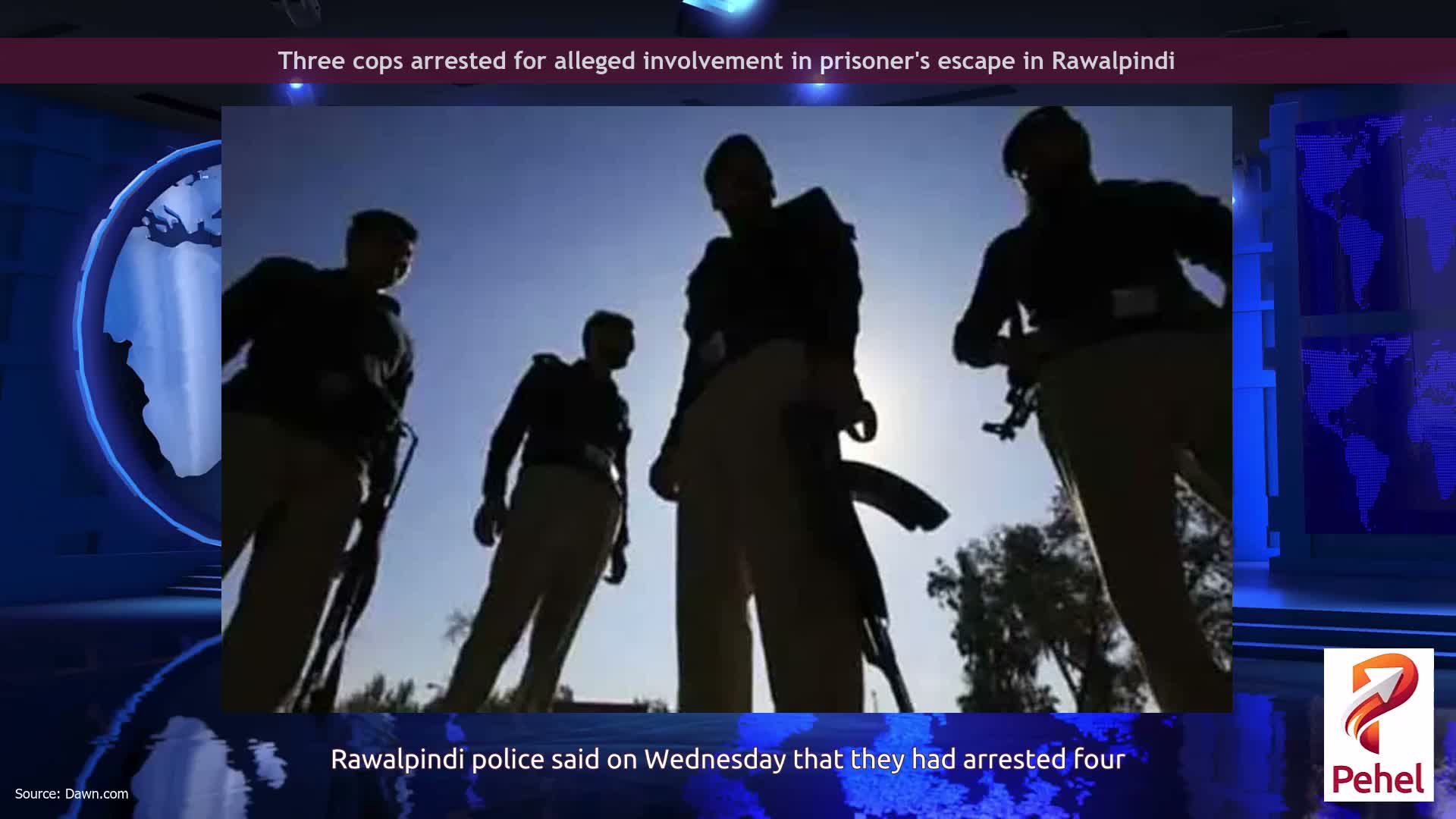 Three cops arrested for alleged involvement in prisoner's escape in Rawalpindi