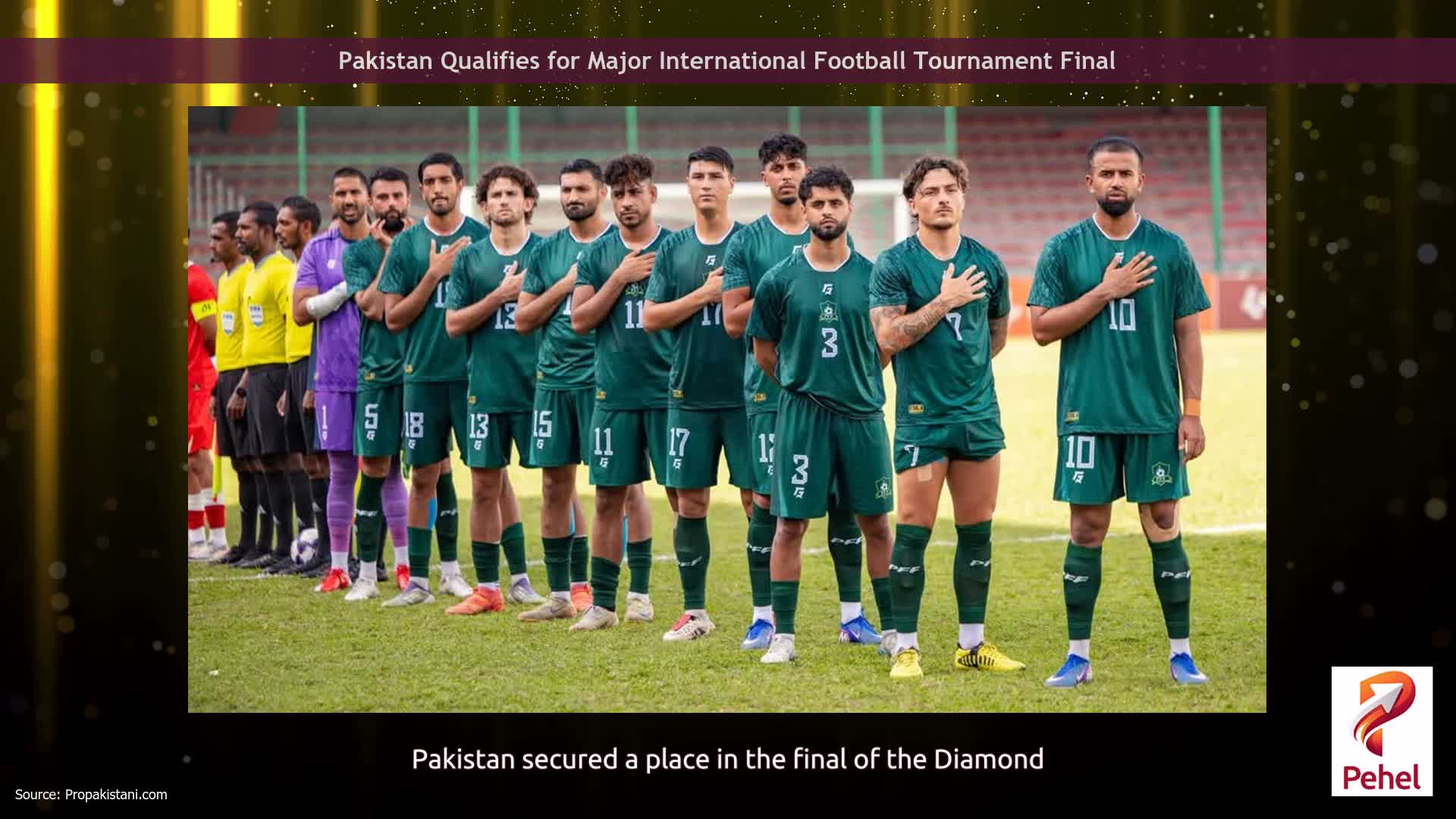 Pakistan Qualifies for Major International Football Tournament Final