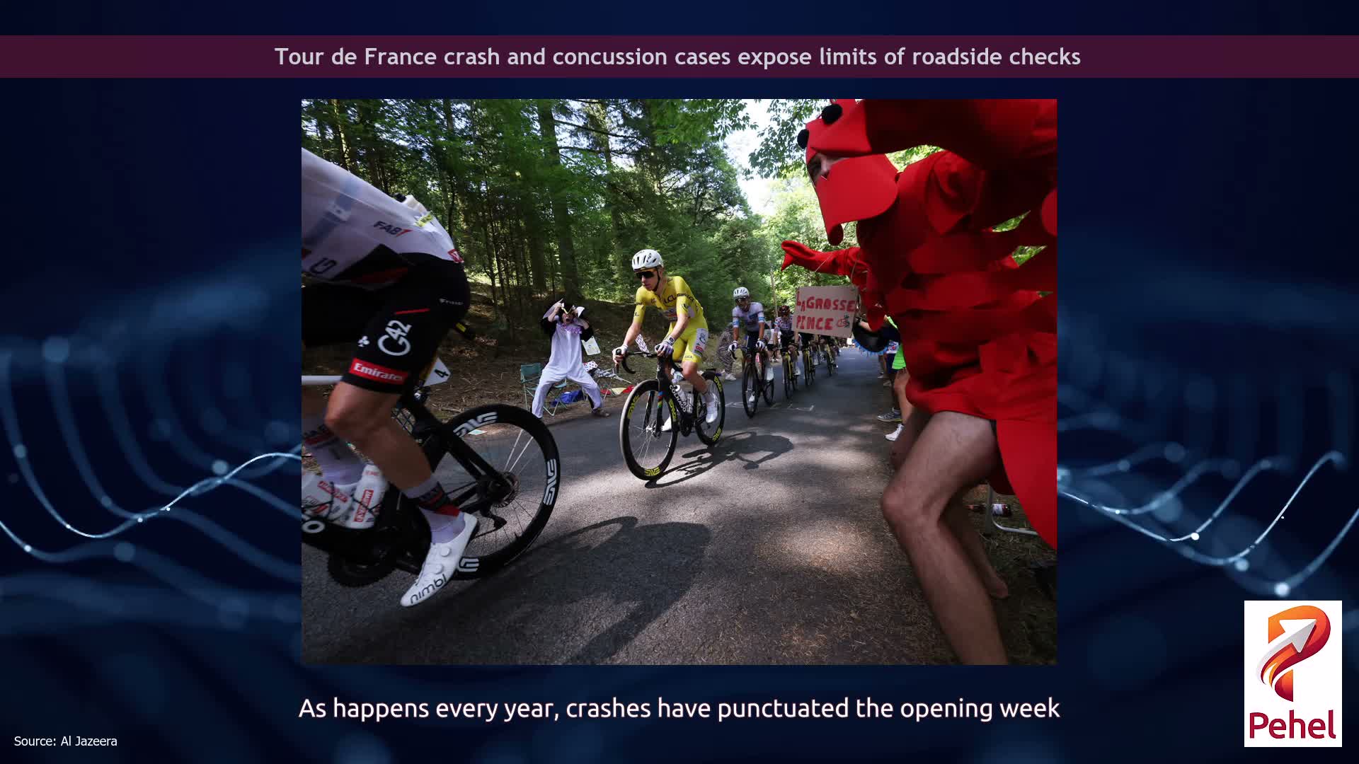 Tour de France crash and concussion cases expose limits of roadside checks