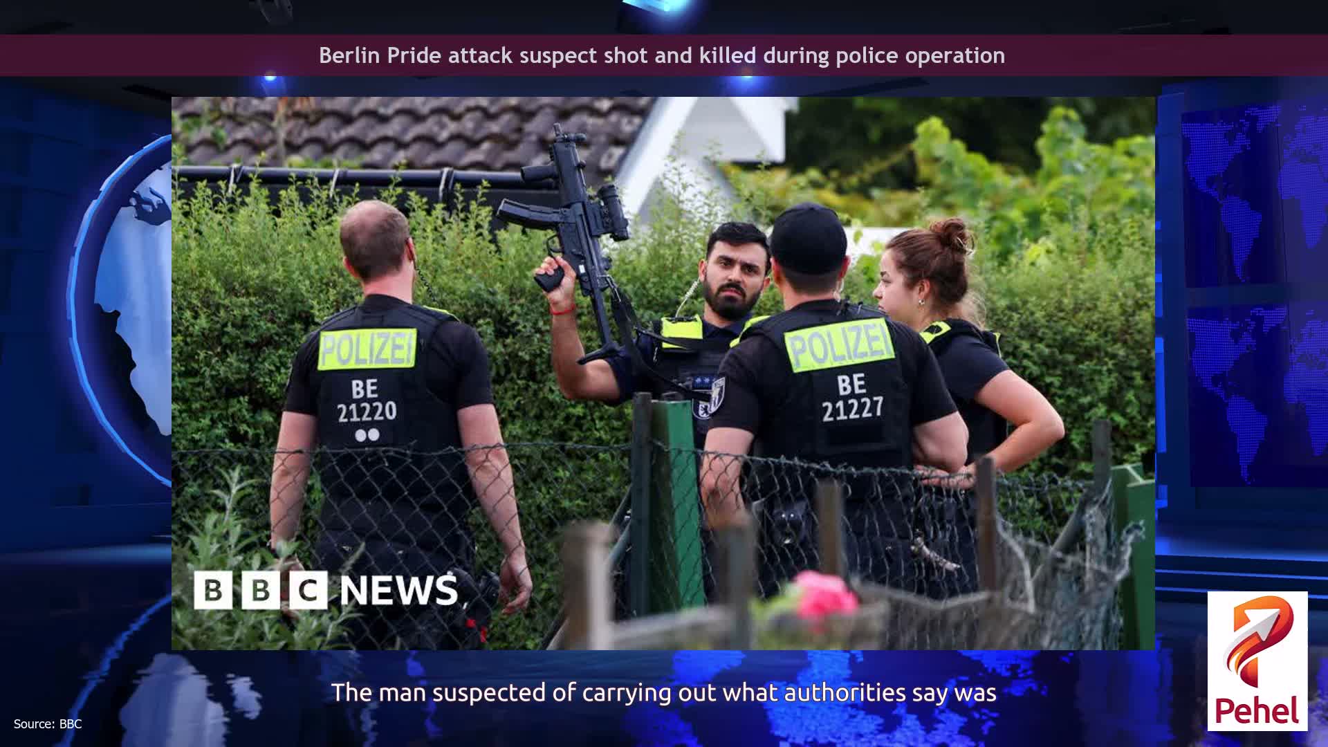 Berlin Pride attack suspect shot and killed during police operation