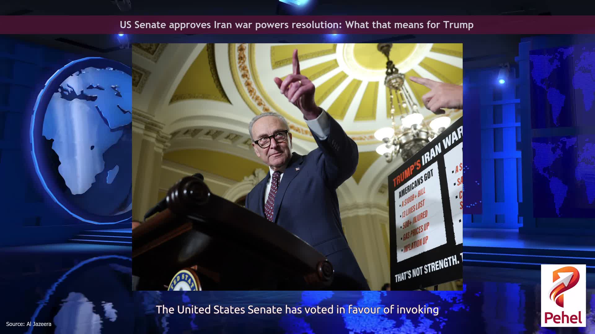 US Senate approves Iran war powers resolution: What that means for Trump