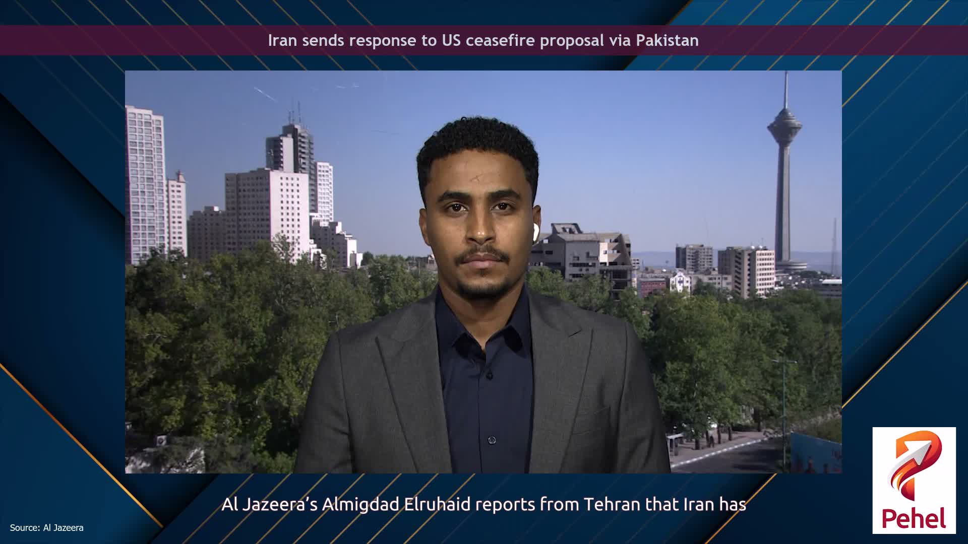 Iran sends response to US ceasefire proposal via Pakistan