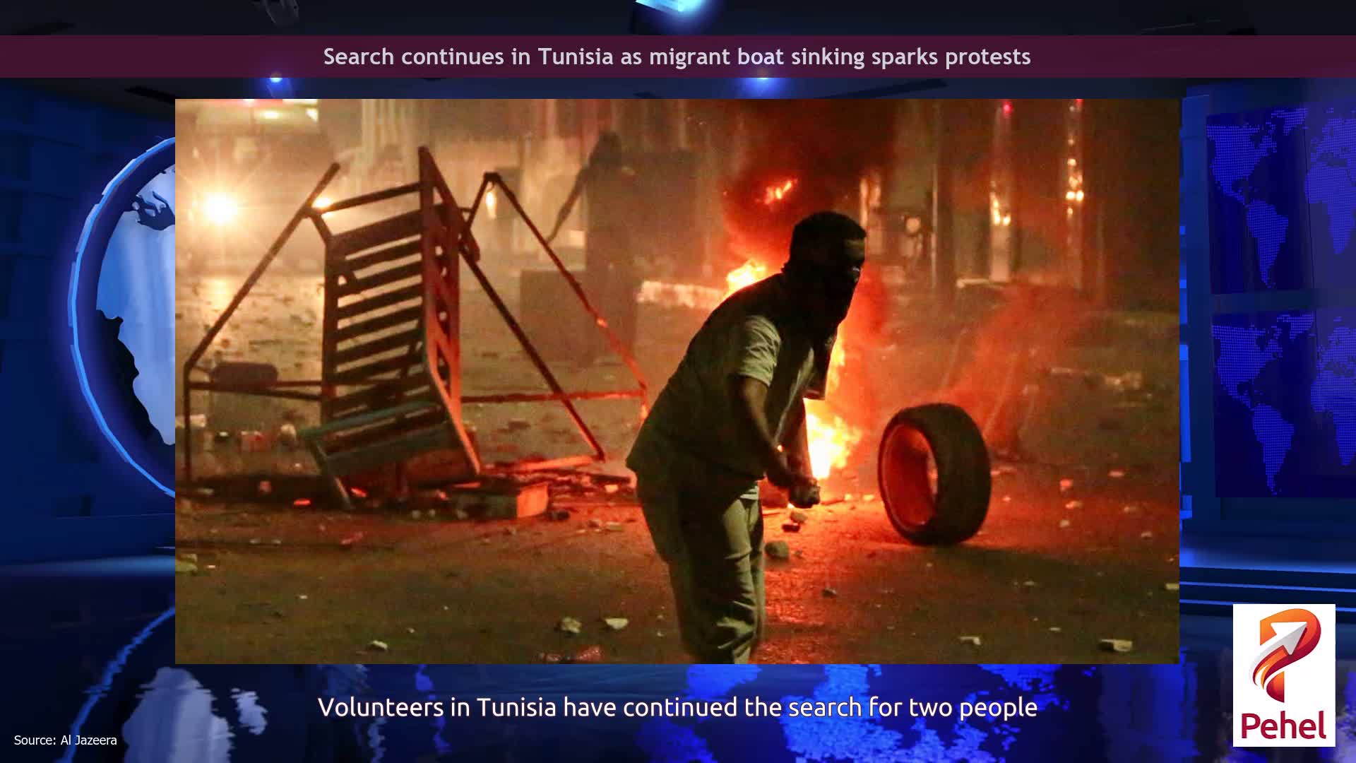 Search continues in Tunisia as migrant boat sinking sparks protests