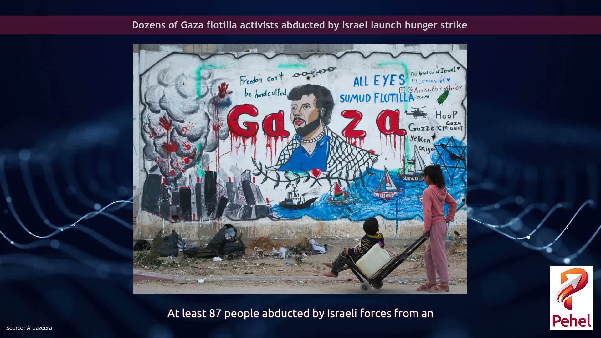 Dozens of Gaza flotilla activists abducted by Israel launch hunger strike