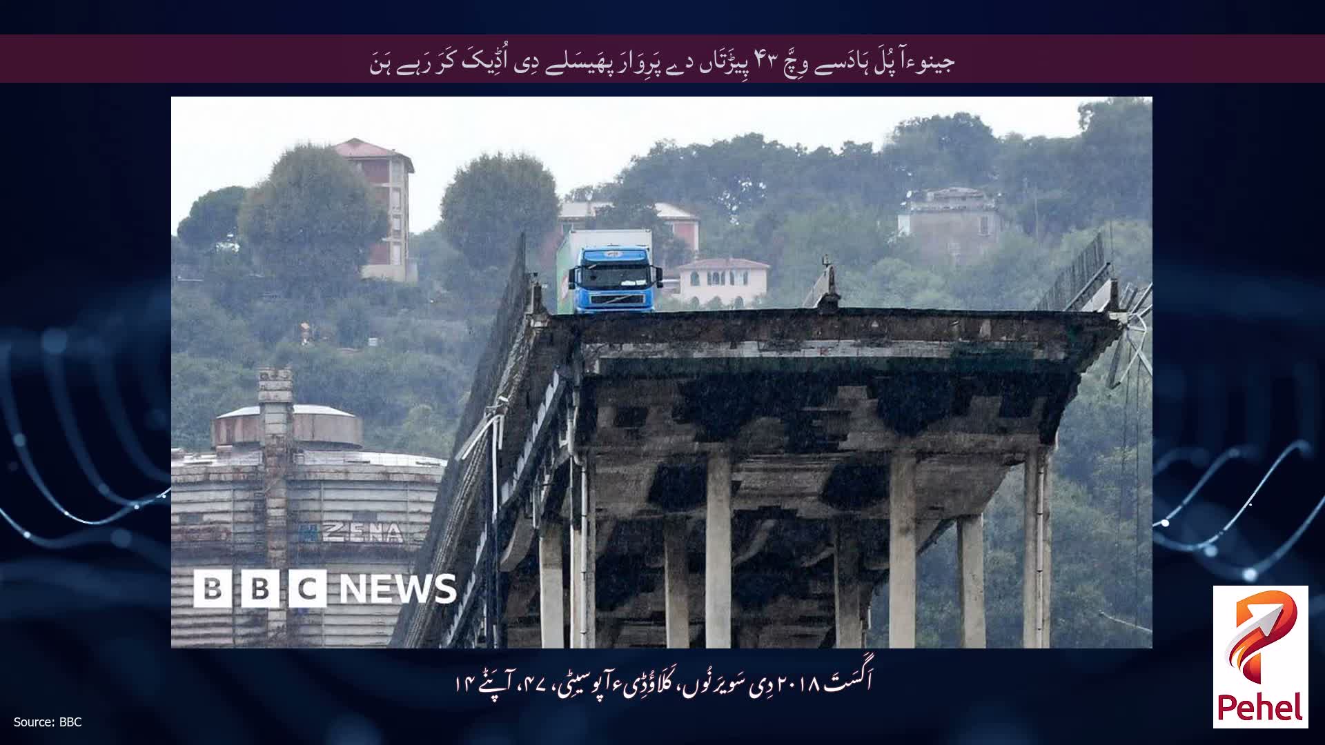 جینوءآ پُلَ ہَادَسے وِچَّ ۴۳ پِیڑَتَاں دے پَرِوَارَ پھَیسَلے دِی اُڈِیکَ کَرَ رَہے ہَنَ