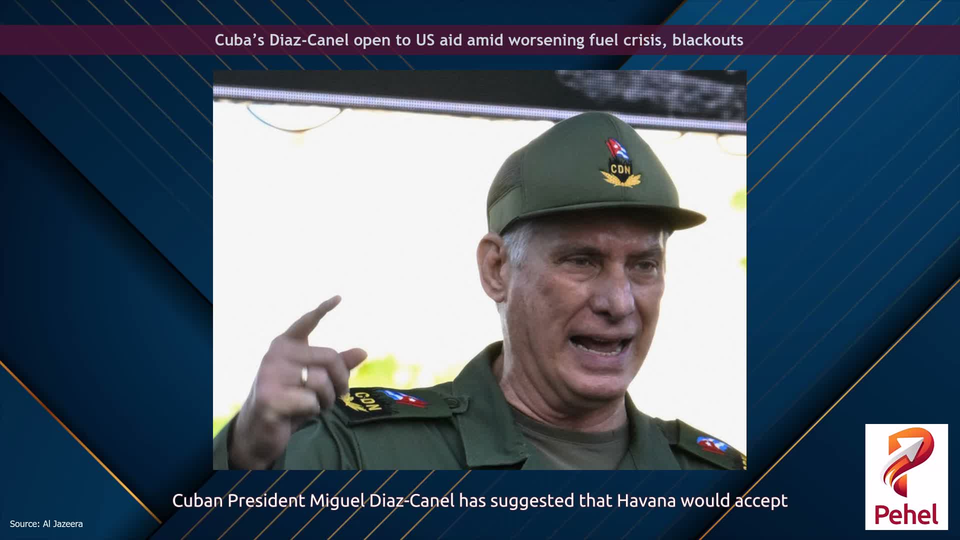 Cuba’s Diaz-Canel open to US aid amid worsening fuel crisis, blackouts