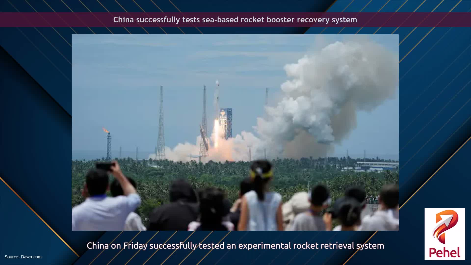 China successfully tests sea-based rocket booster recovery system