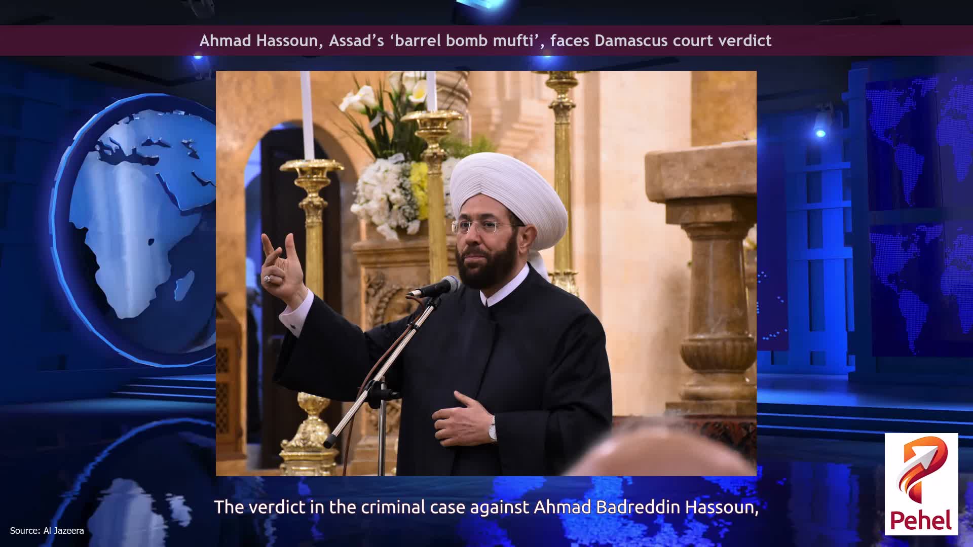 Ahmad Hassoun, Assad’s ‘barrel bomb mufti’, faces Damascus court verdict
