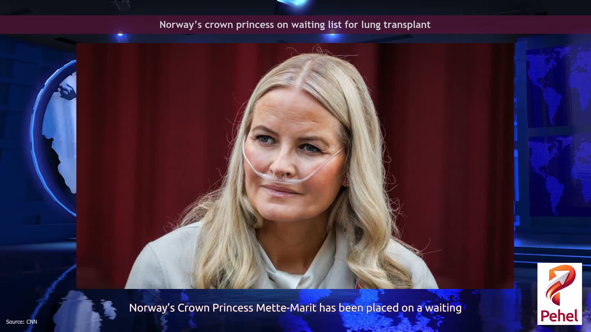Norway’s crown princess on waiting list for lung transplant