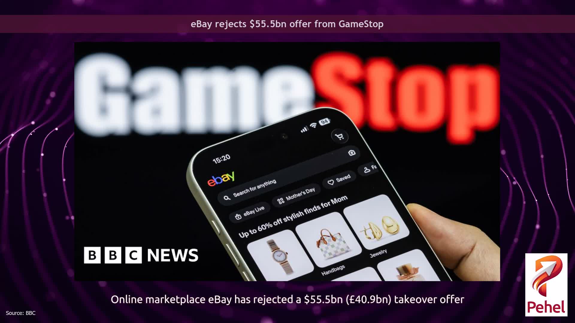 eBay rejects $55.5bn offer from GameStop