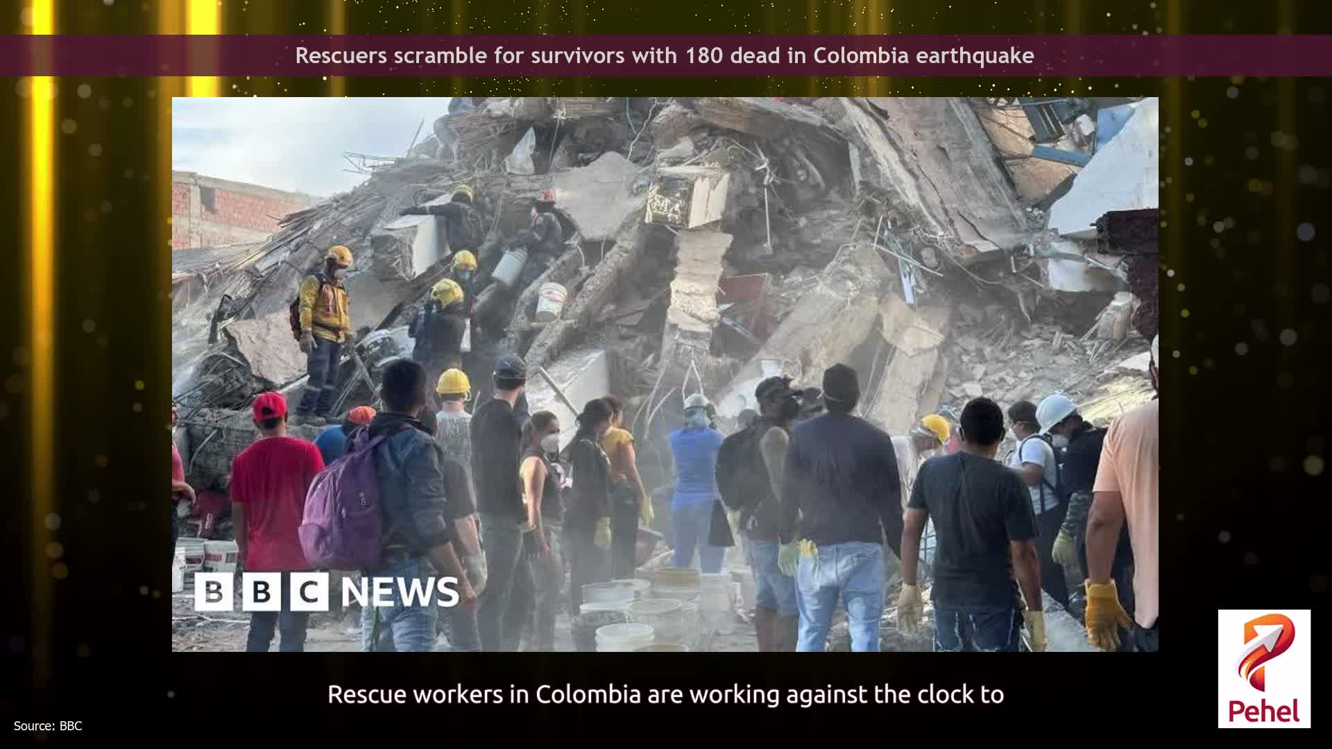 Rescuers scramble for survivors with 180 dead in Colombia earthquake