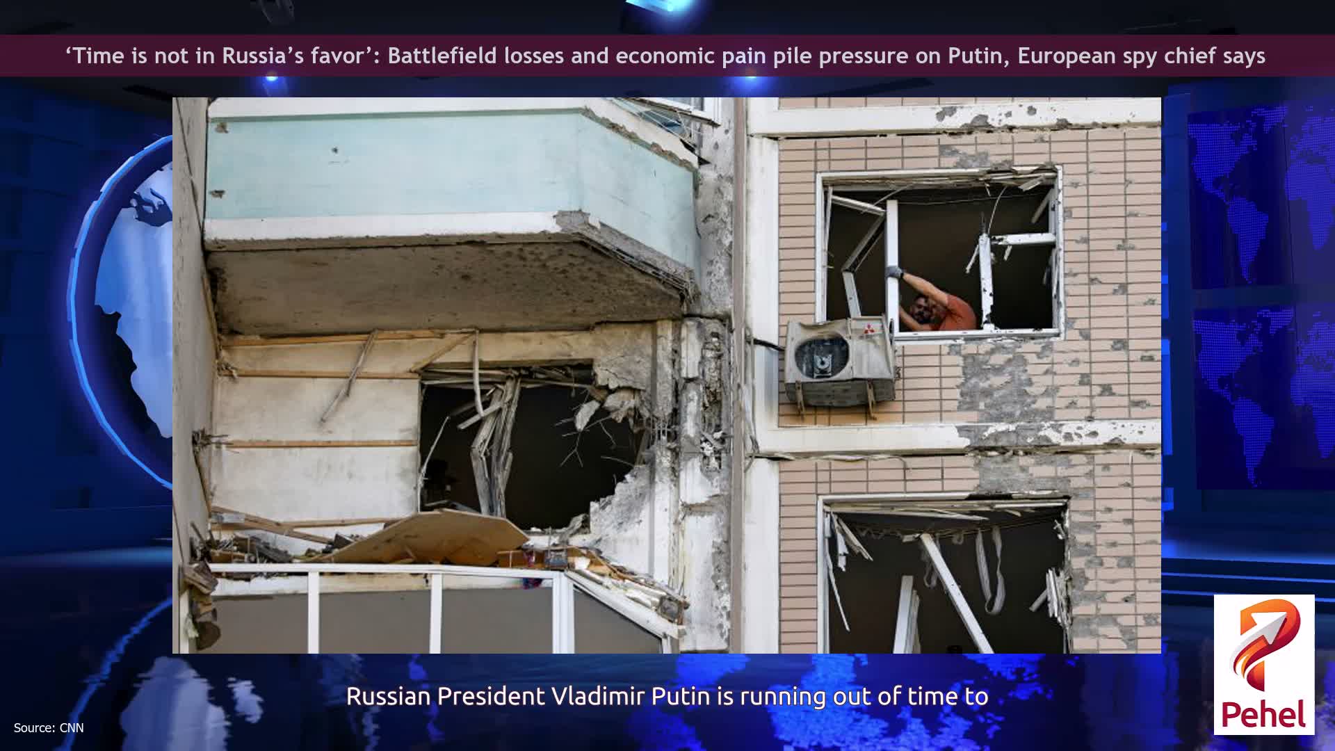 ‘Time is not in Russia’s favor’: Battlefield losses and economic pain pile pressure on Putin, European spy chief says