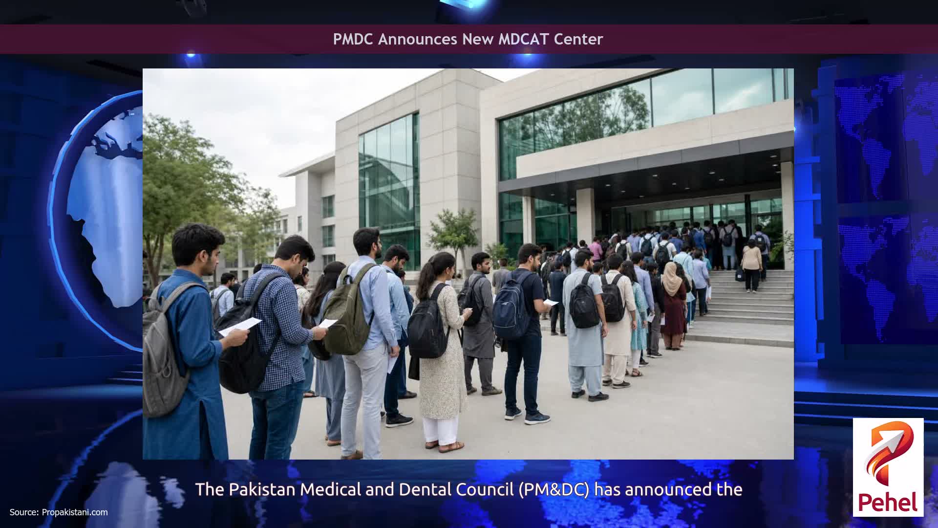 PMDC Announces New MDCAT Center