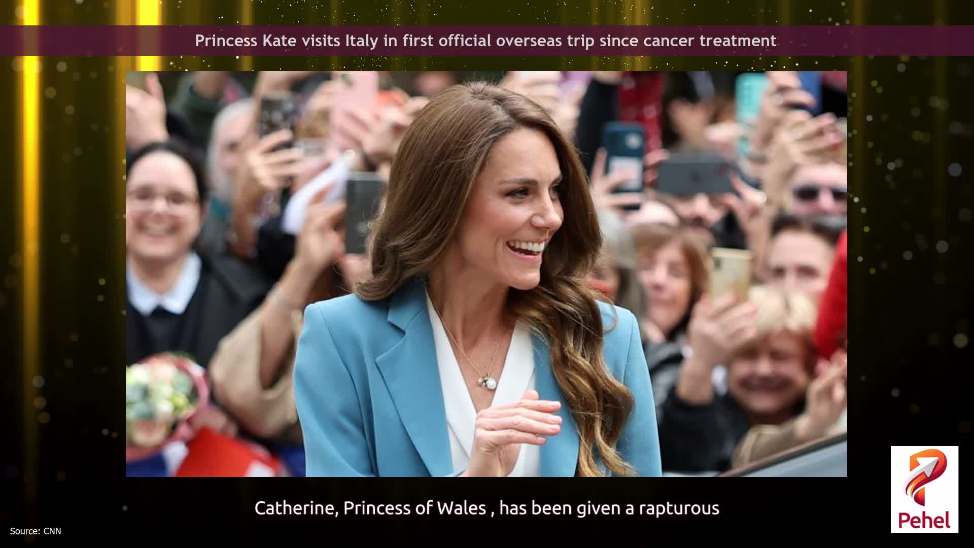 Princess Kate visits Italy in first official overseas trip since cancer treatment