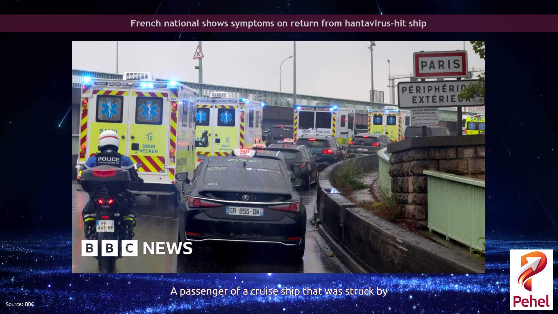 French national shows symptoms on return from hantavirus-hit ship