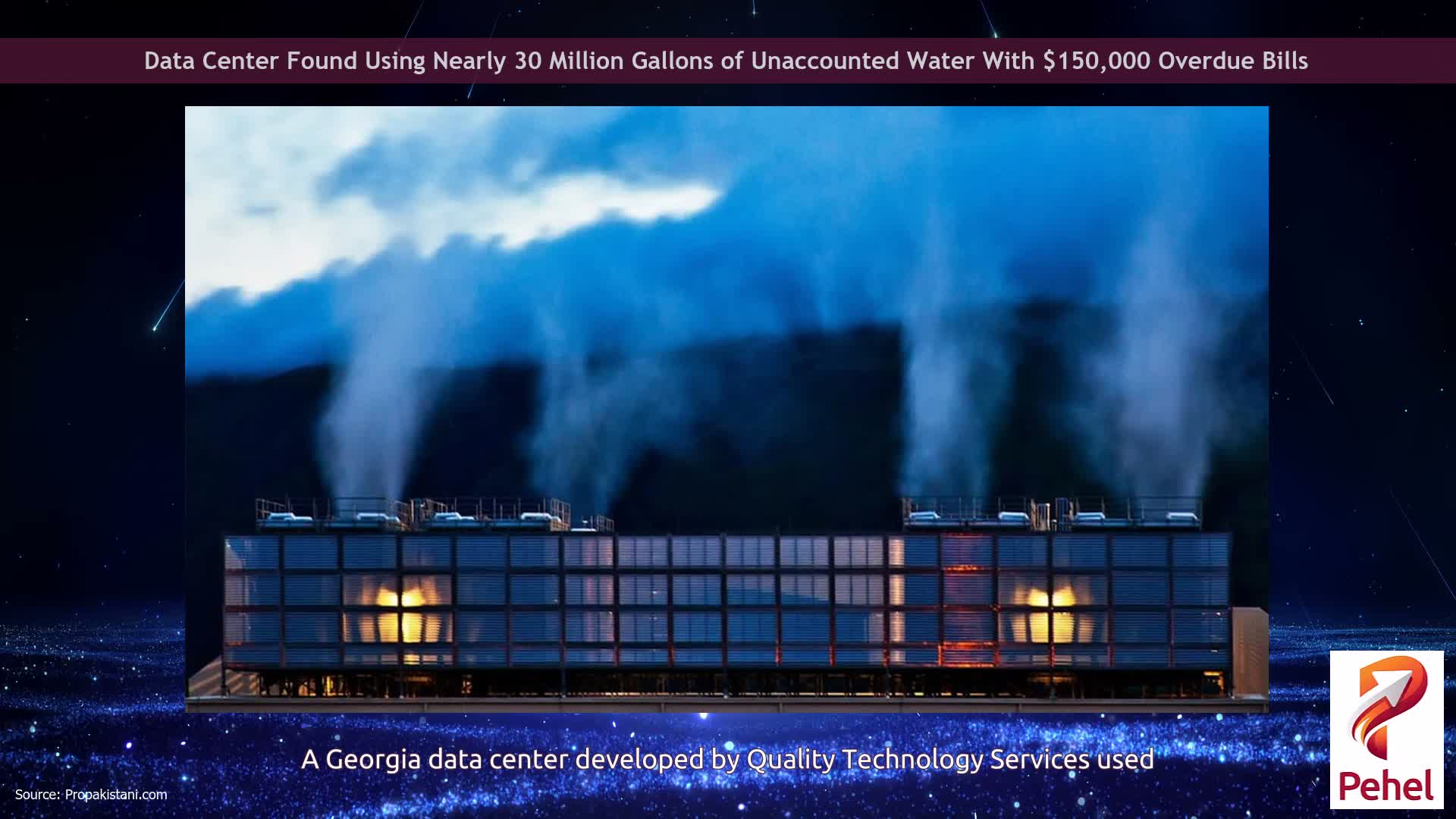 Data Center Found Using Nearly 30 Million Gallons of Unaccounted Water With $150,000 Overdue Bills