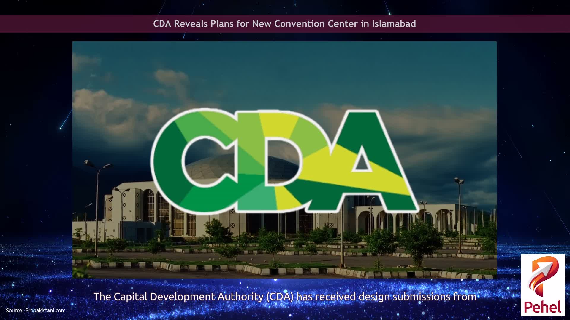 CDA Reveals Plans for New Convention Center in Islamabad