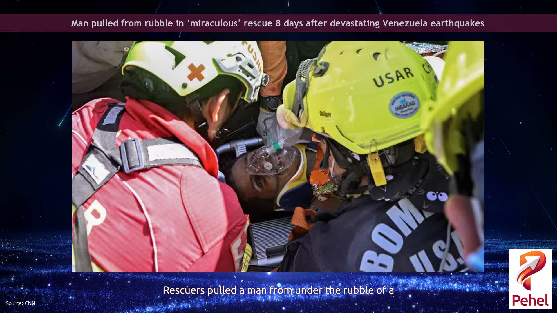 Man pulled from rubble in ‘miraculous’ rescue 8 days after devastating Venezuela earthquakes