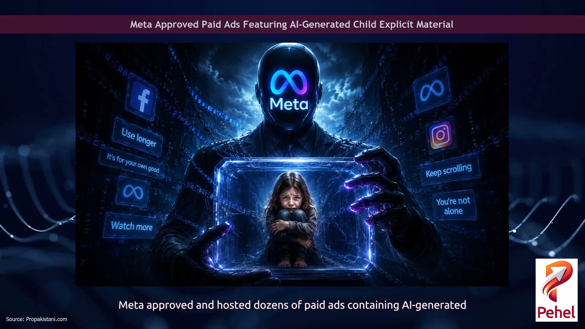 Meta Approved Paid Ads Featuring AI-Generated Child Explicit Material