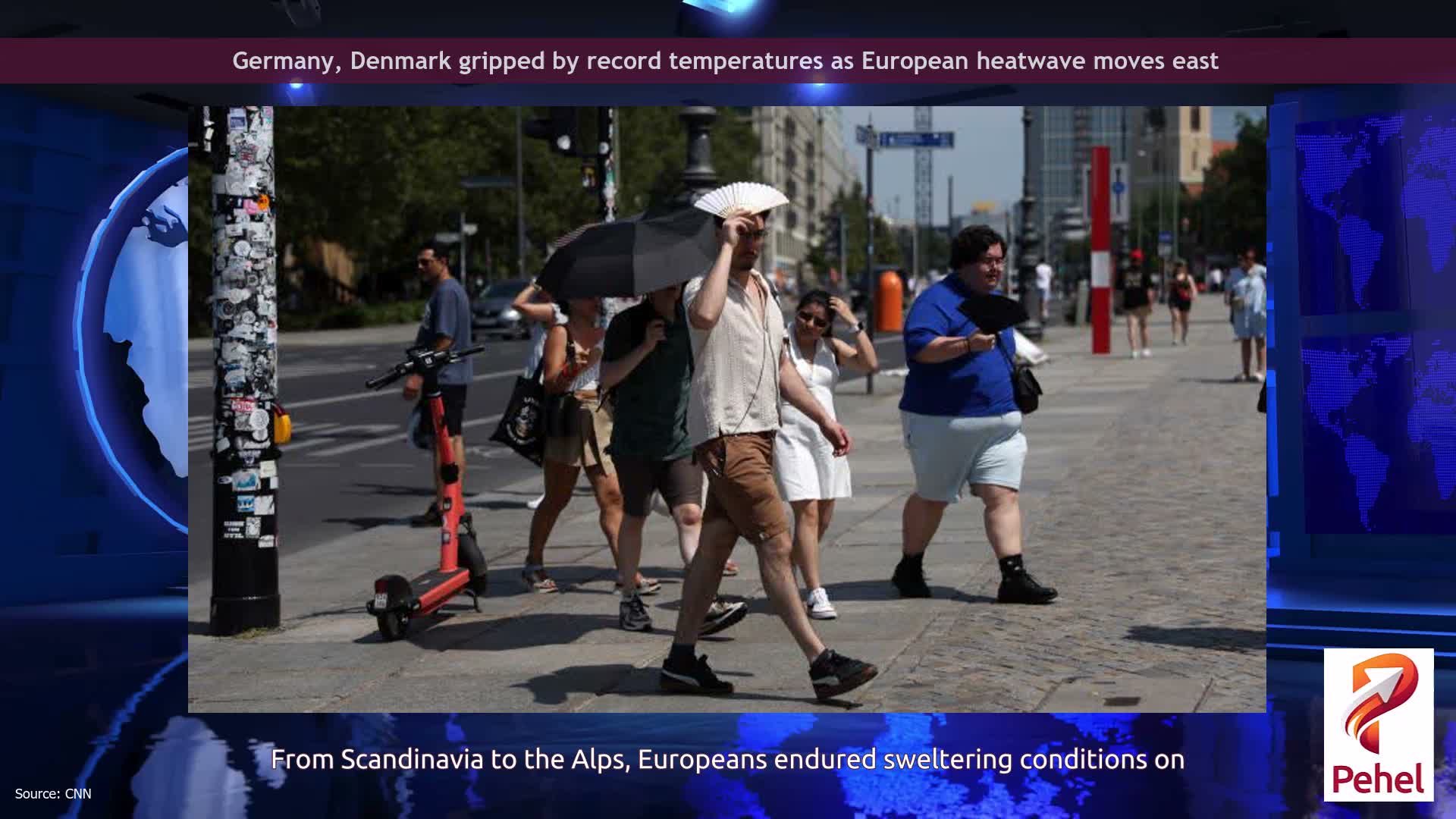 Germany, Denmark gripped by record temperatures as European heatwave moves east