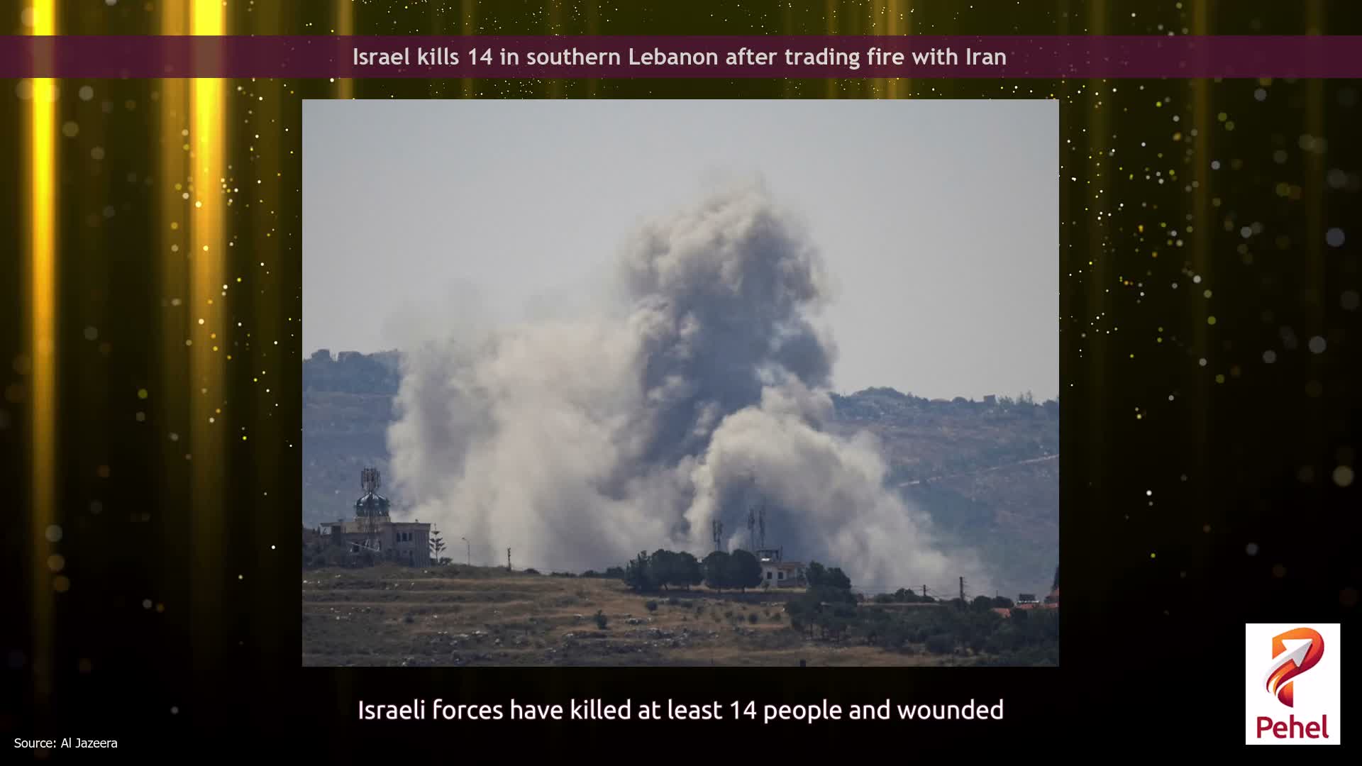 Israel kills 14 in southern Lebanon after trading fire with Iran