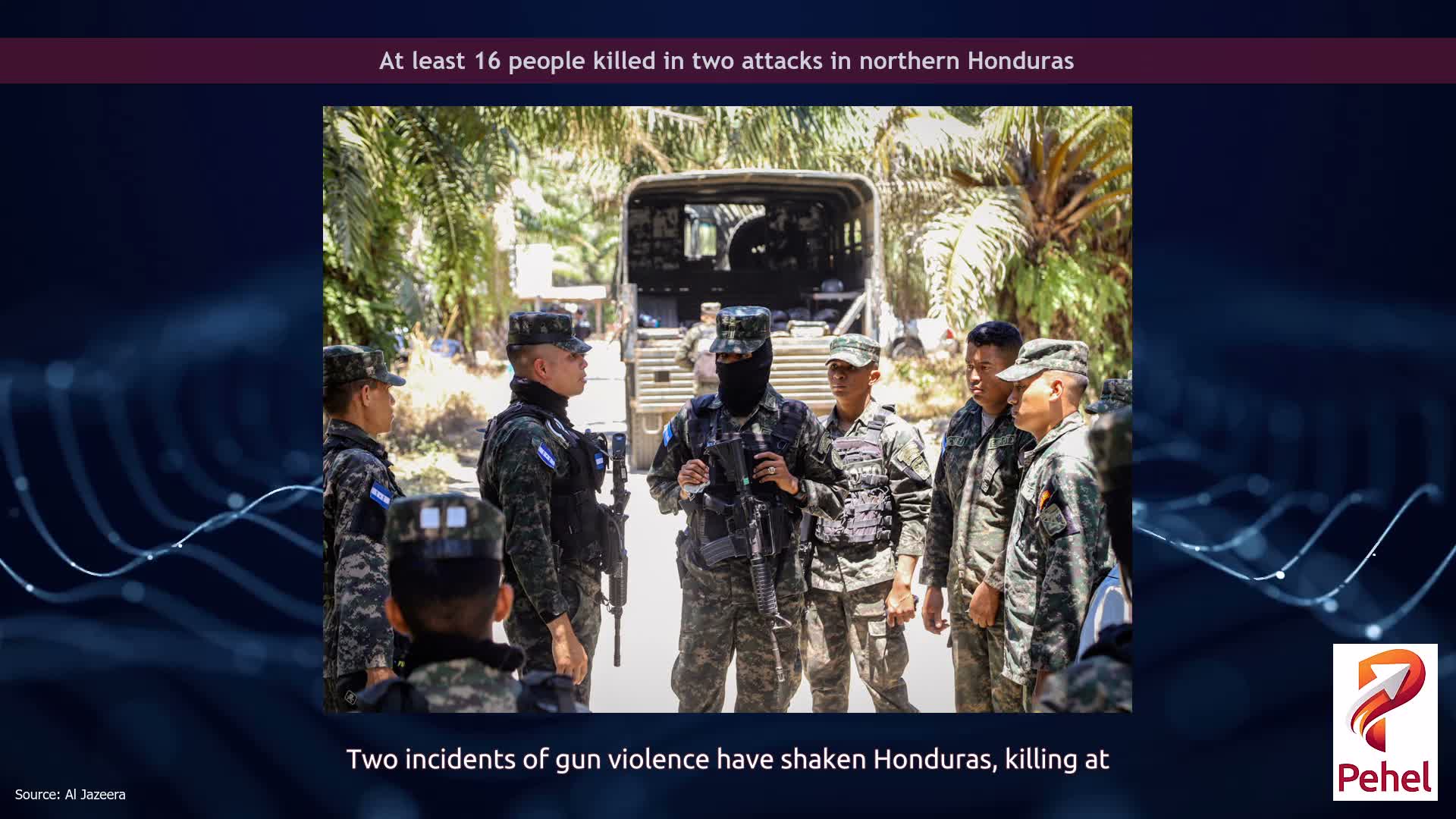 At least 16 people killed in two attacks in northern Honduras