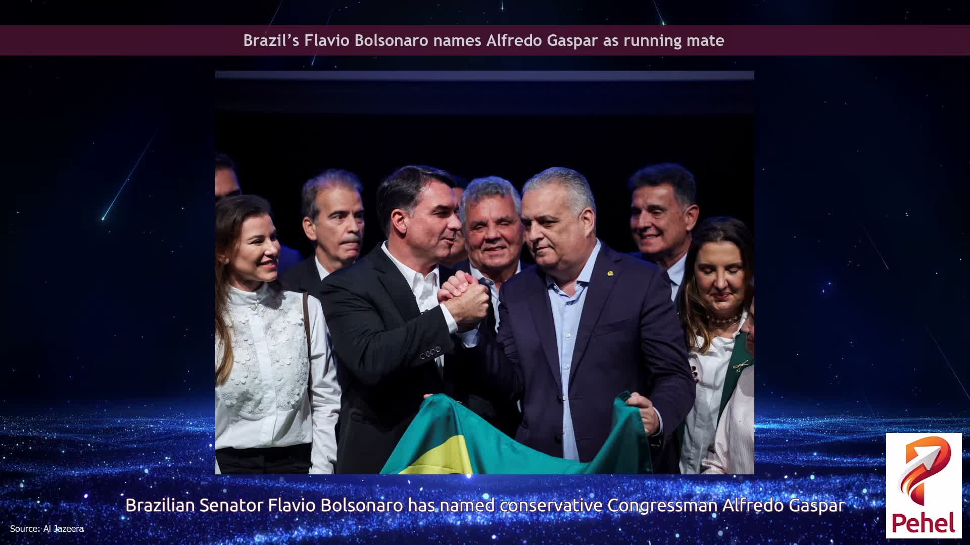Brazil’s Flavio Bolsonaro names Alfredo Gaspar as running mate