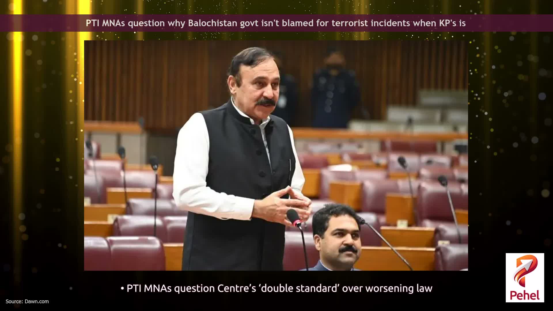 PTI MNAs question why Balochistan govt isn't blamed for terrorist incidents when KP's is