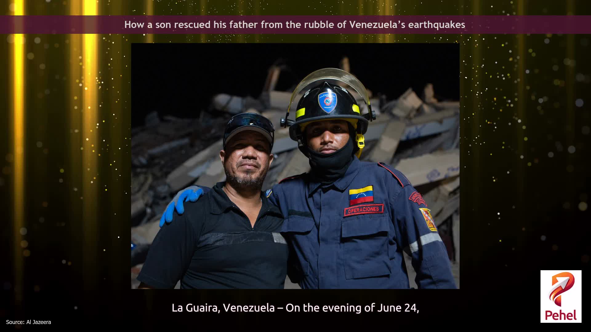 How a son rescued his father from the rubble of Venezuela’s earthquakes