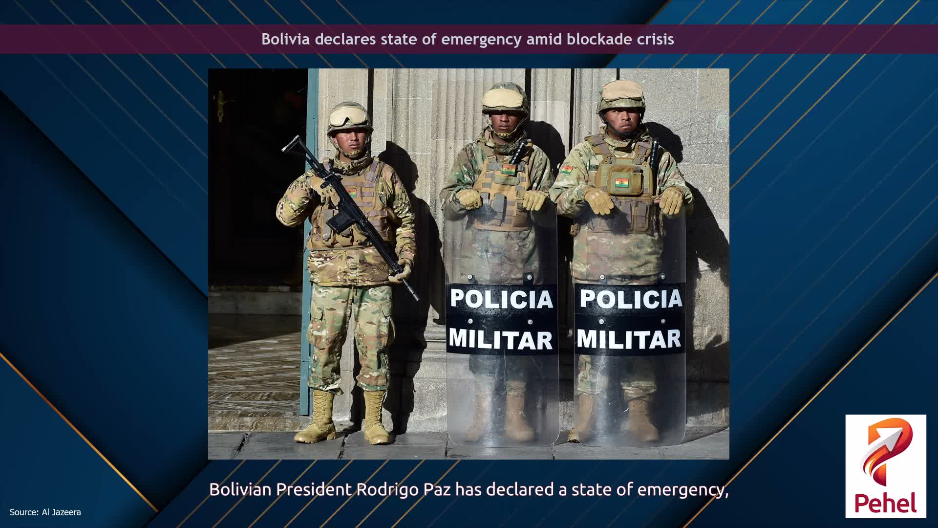Bolivia declares state of emergency amid blockade crisis