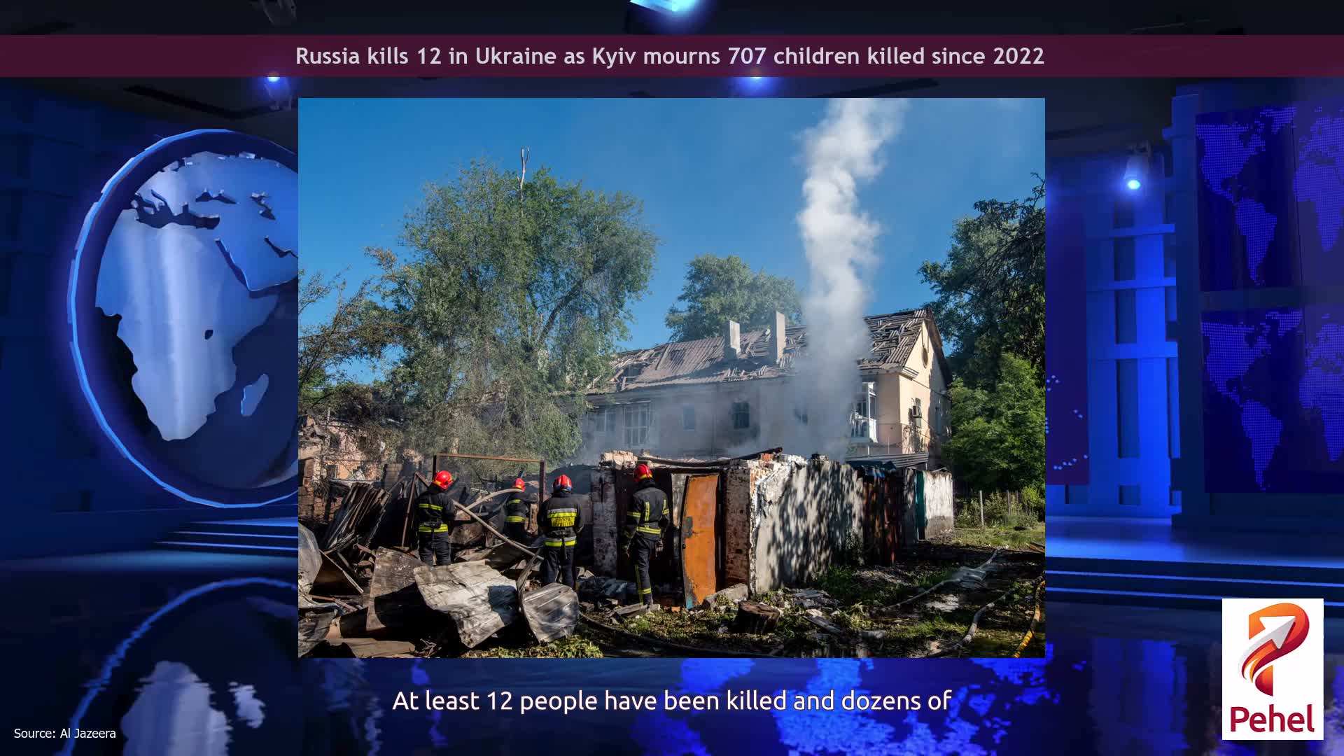 Russia kills 12 in Ukraine as Kyiv mourns 707 children killed since 2022