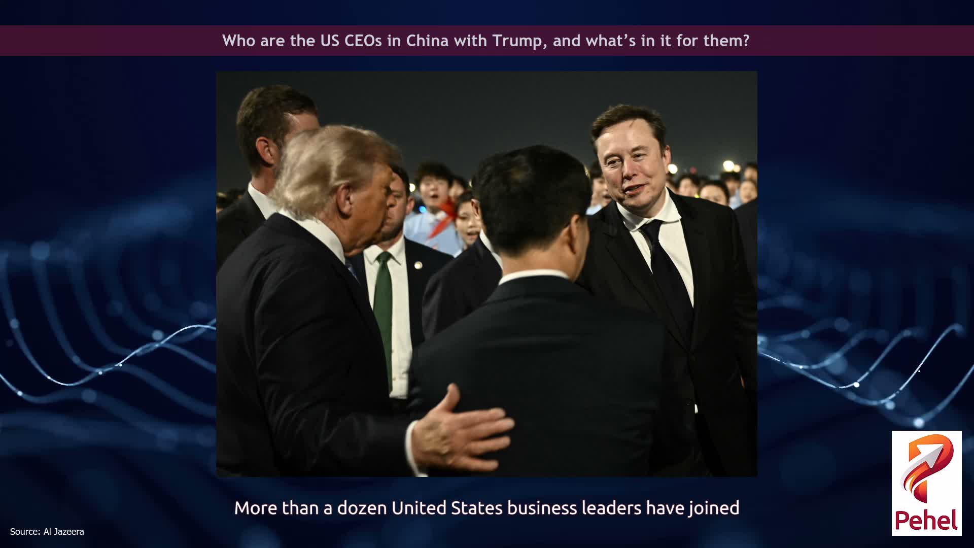 Who are the US CEOs in China with Trump, and what’s in it for them?