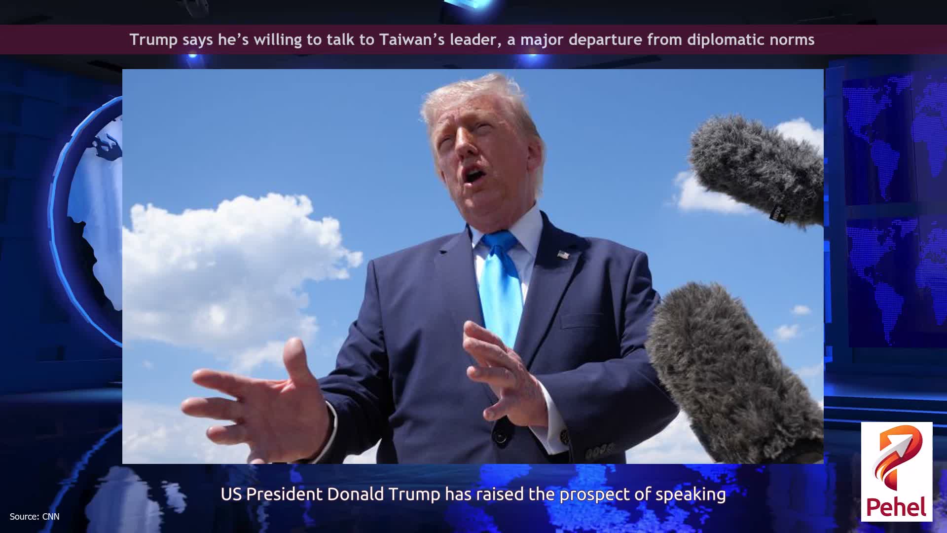 Trump says he’s willing to talk to Taiwan’s leader, a major departure from diplomatic norms