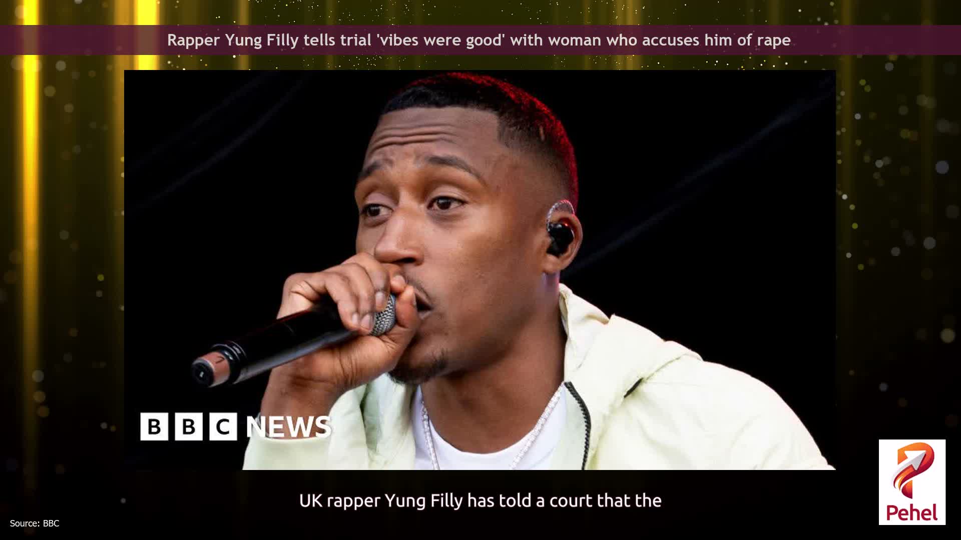 Rapper Yung Filly tells trial 'vibes were good' with woman who accuses him of rape