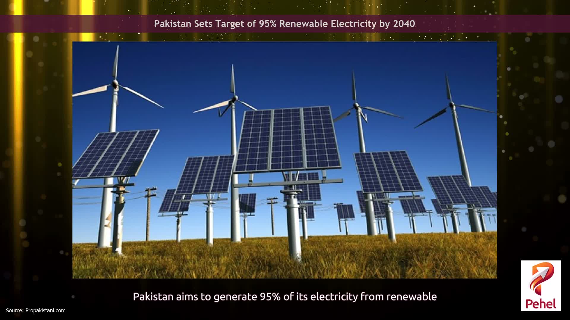 Pakistan Sets Target of 95% Renewable Electricity by 2040