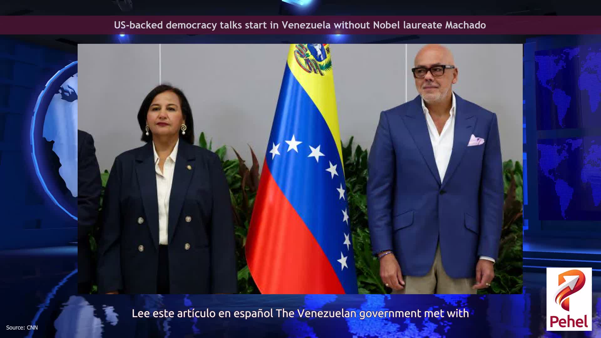 US-backed democracy talks start in Venezuela without Nobel laureate Machado
