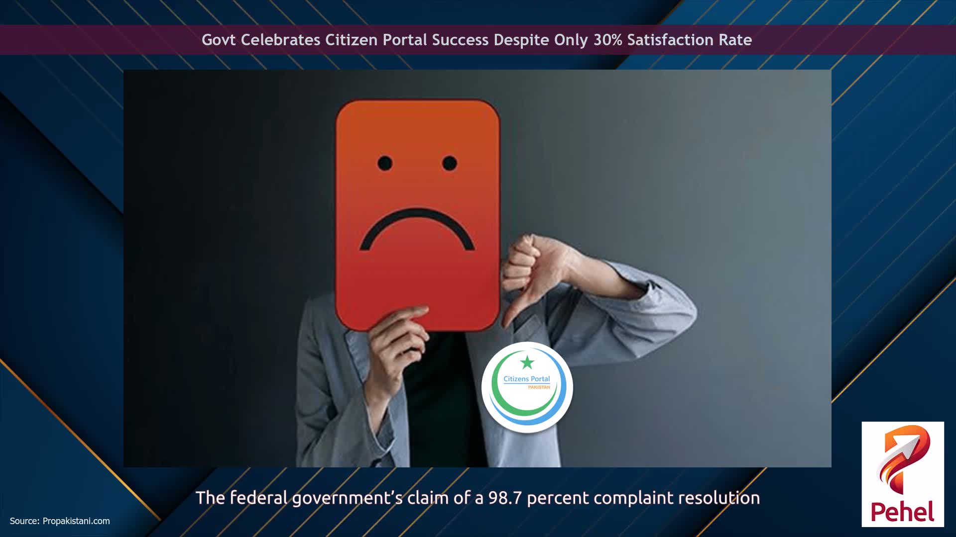 Govt Celebrates Citizen Portal Success Despite Only 30% Satisfaction Rate